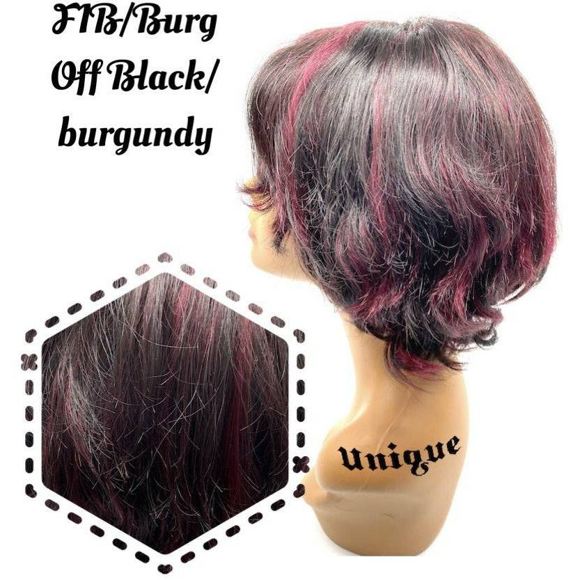 Unique's 100% Human Hair Full Wig / Style "W" - VIP Extensions