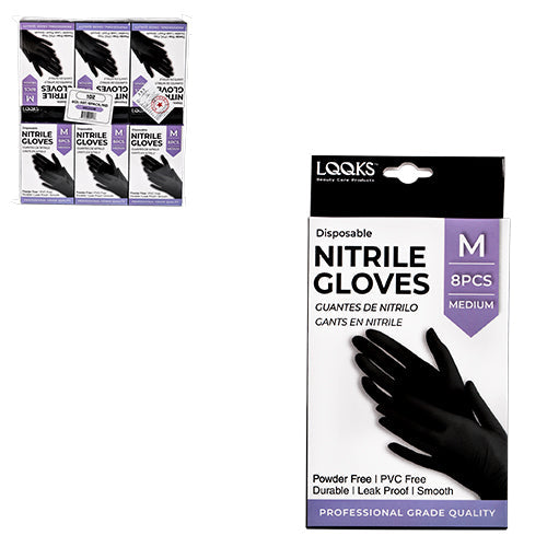 LQQKS NITRILE GLOVE 8PC/PK - VIP Extensions