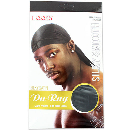 LQQKS SILKY SATIN DU RAG (BLACK) - VIP Extensions