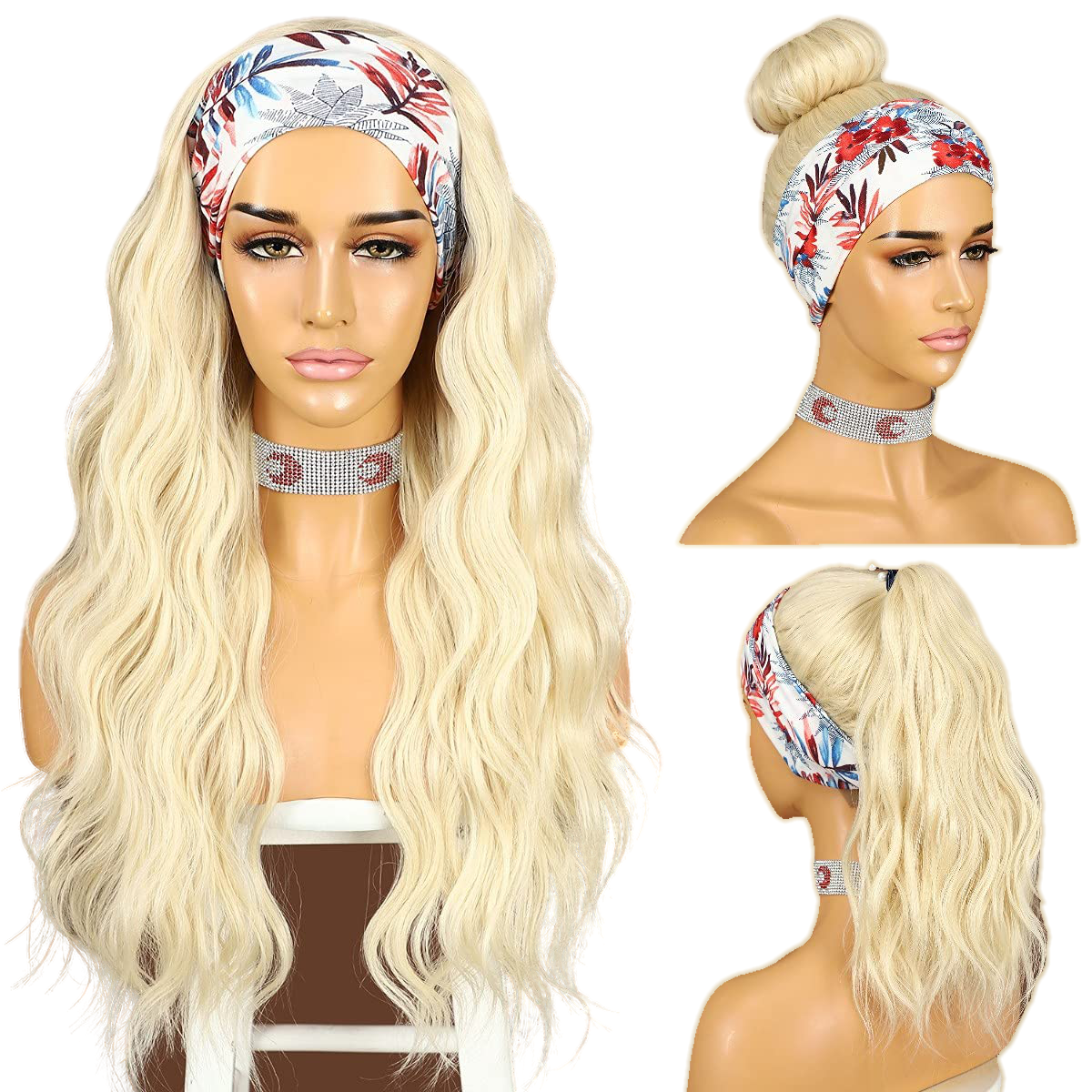 Glueless Headband Wig Loose Body Wavy Synthetic - VIP Extensions